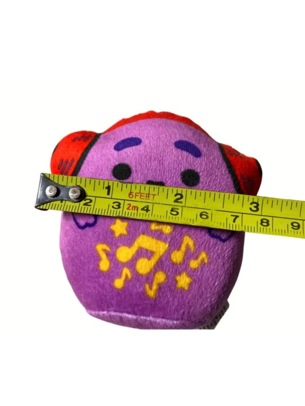 McDonalds Original Squishmallow Purple Music Notes Plush Toy 3 Inches